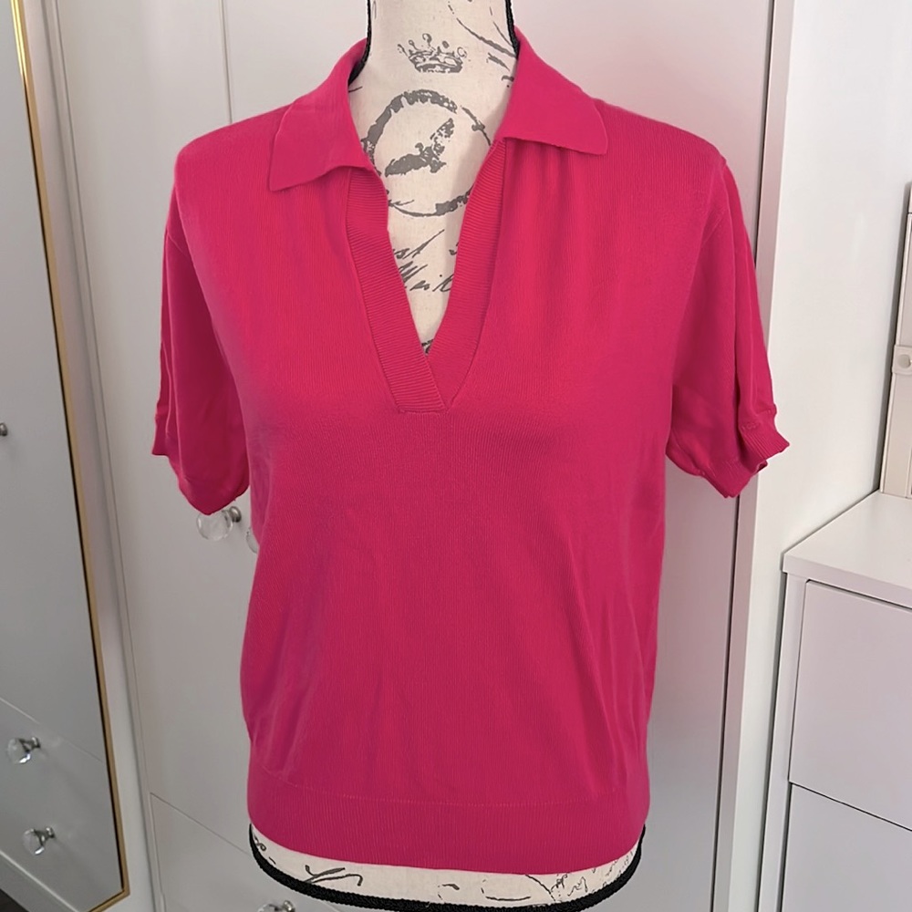 Ann Taylor Hot Pink Sweater Top